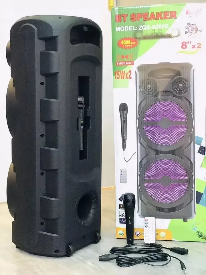 tawar sapikar mini parlante Luidspreker parlante led altavoces exterior parlante karaoke Double 8inch wireless blueteeth speaker