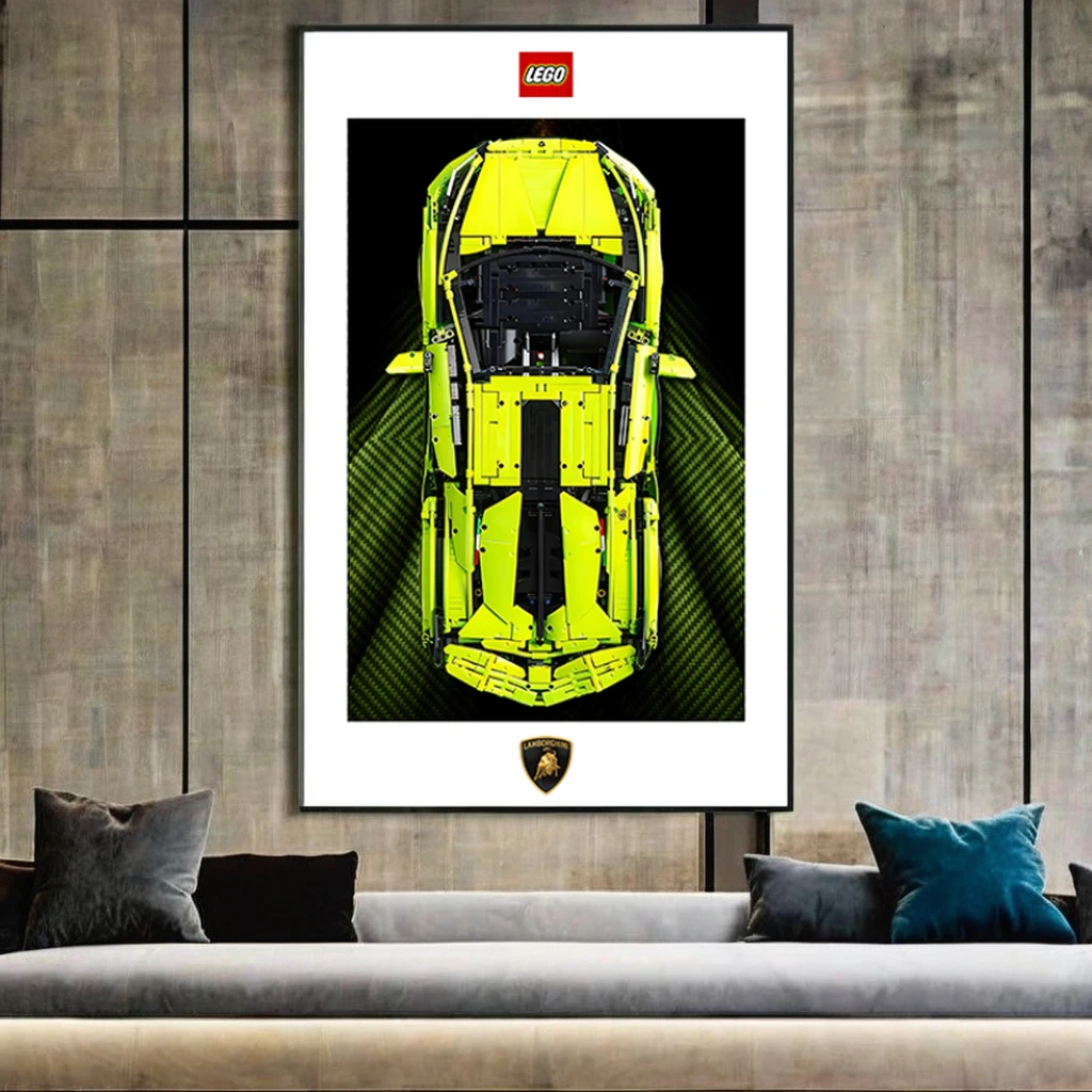Art Deco Style Lego Racing Murals Classic Racing Memories Evoked