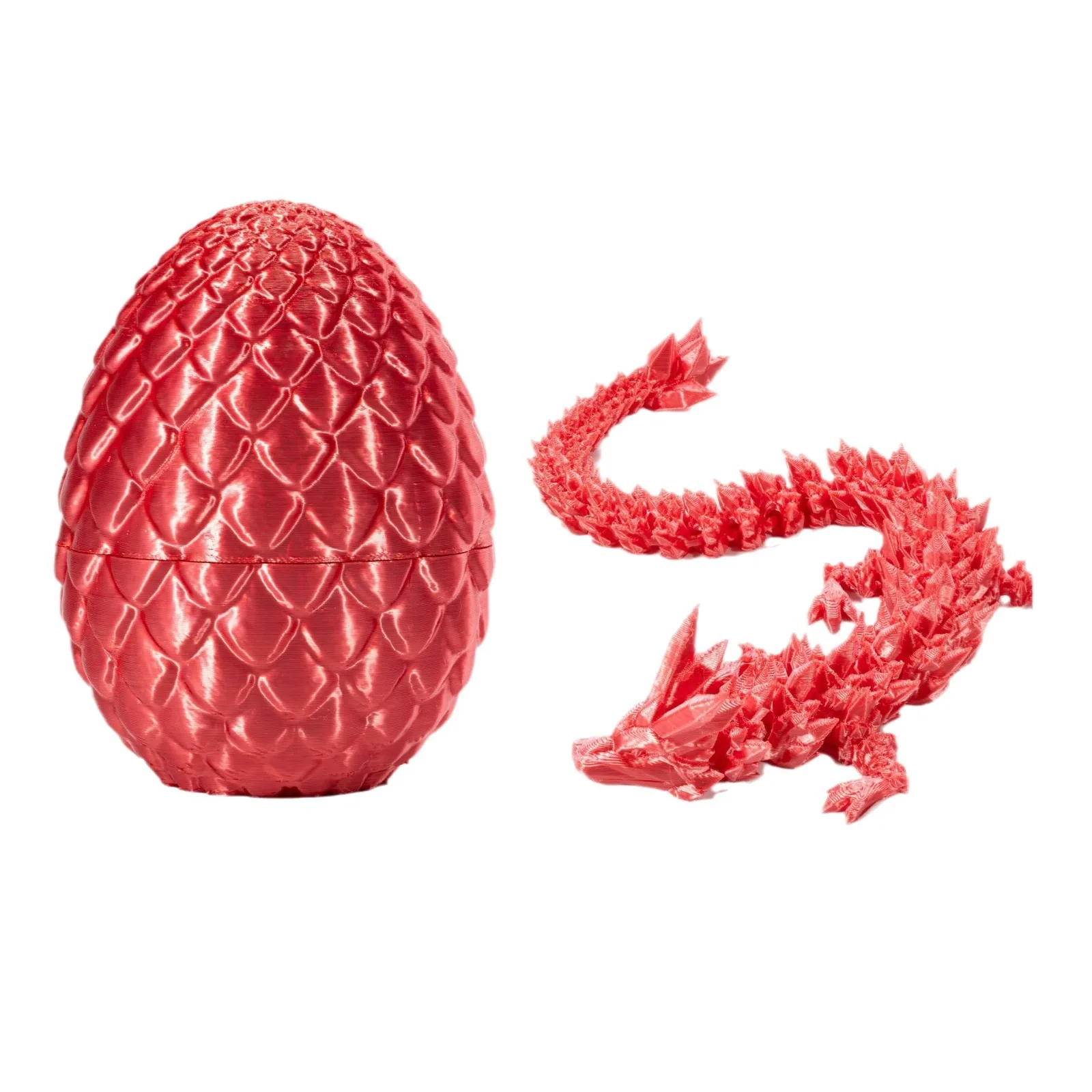 13cm egg,30cm dragon 3D printed Dragon Egg Jewel Crystal dragon decoration