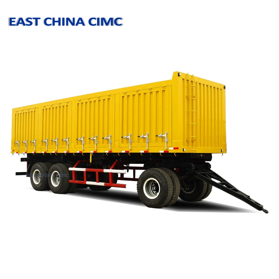 Turntable Drawbar Dolly Flatbed Lowbed Trailer CIMC for sale