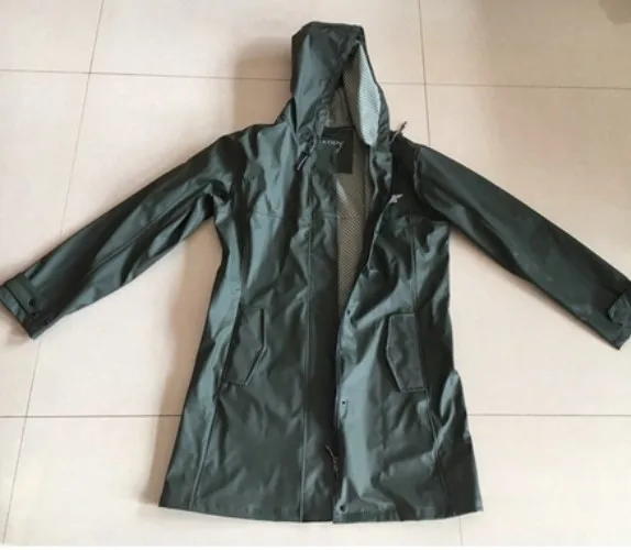 PU Coating Outdoor Camping Raincoat Gear Survival Cloak Lightweight Hiking Hooded Rain Poncho