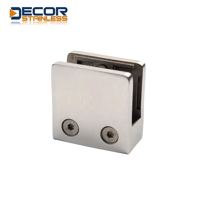 Brass Glass Clip 304/316 Glass Clamp Large Square Type Flat Back Stainless Steel Square Base Tank Glass Clip