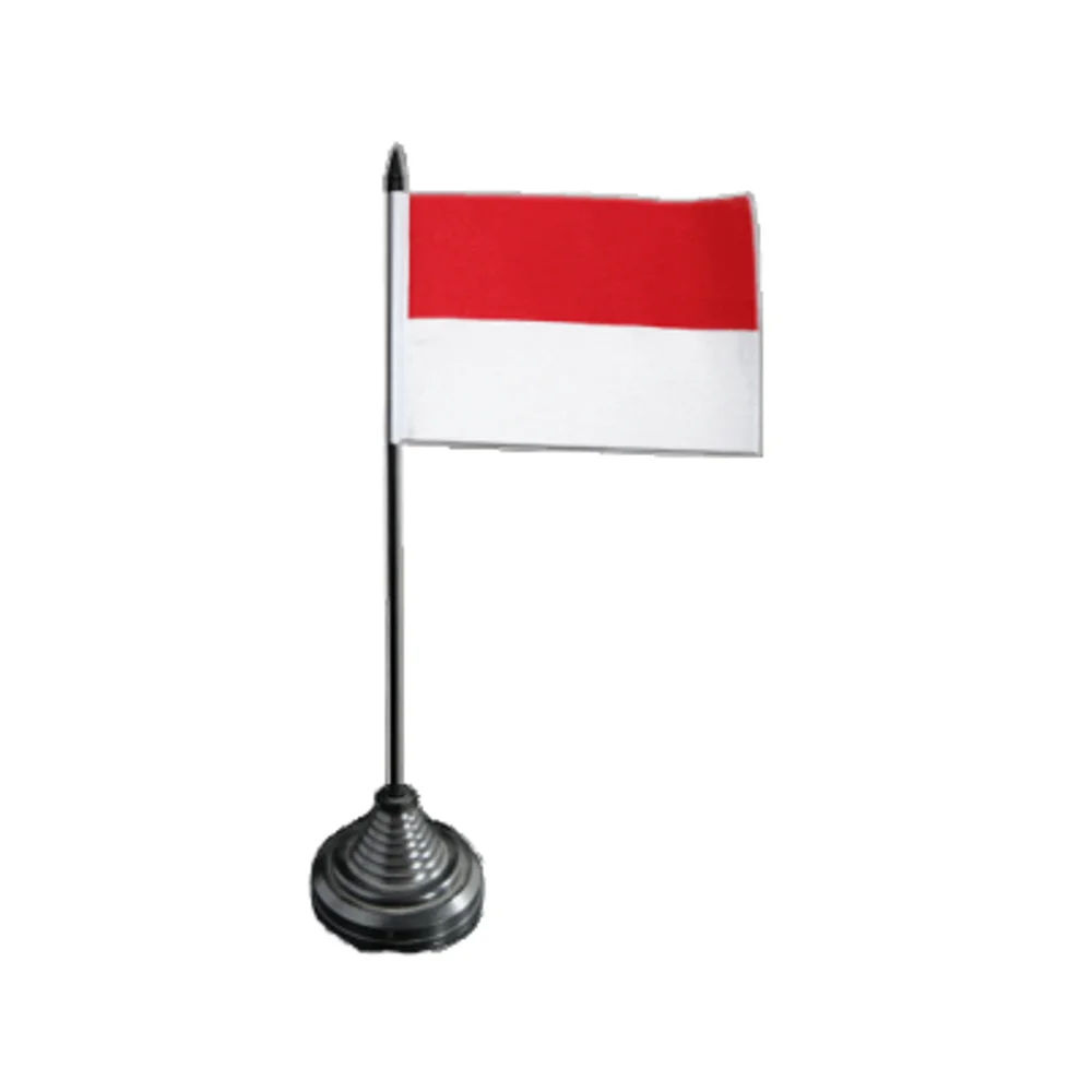 10X15cm Custom Polyester Austria Office Table Top Flags Desk Flag for Decoration