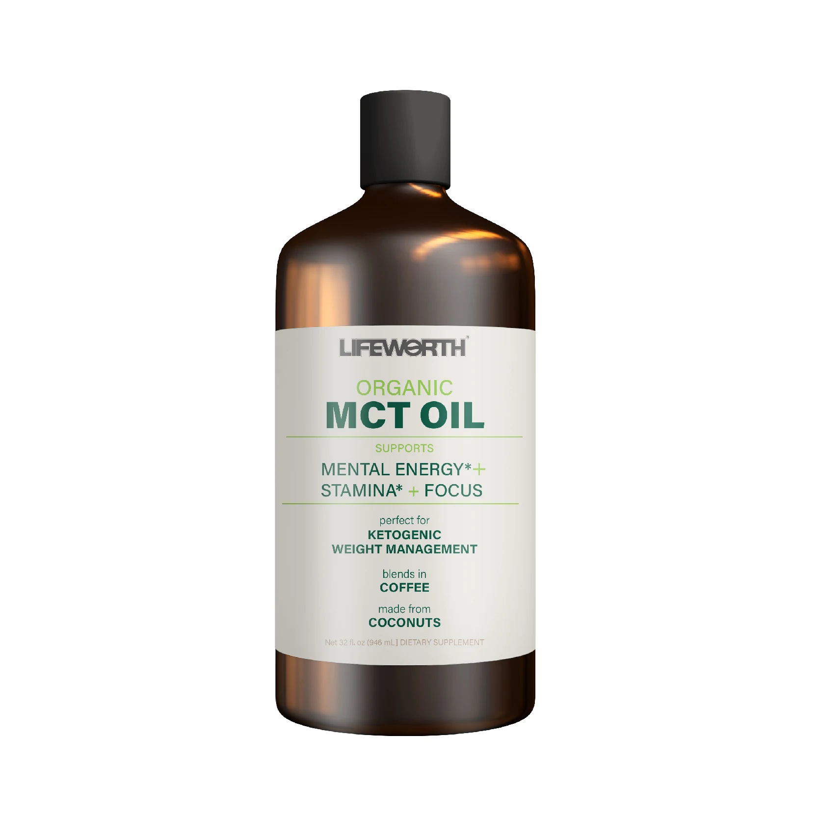 Органическое Масло MCT C8 Keto от Lifeworth для поддержания