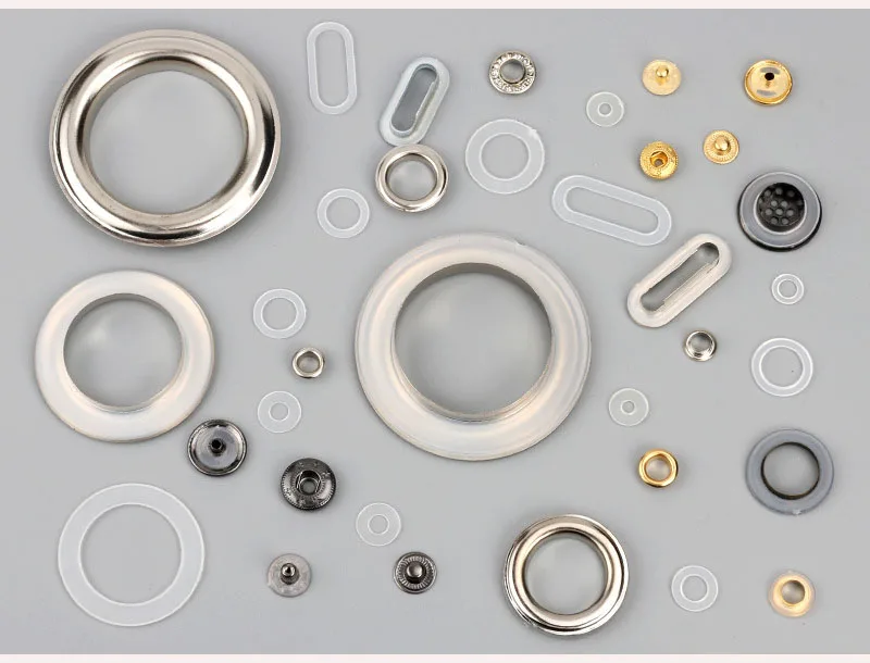 YYX Transparent Protective Rings Garment Plastic Washer for Eyelets Snap Botton