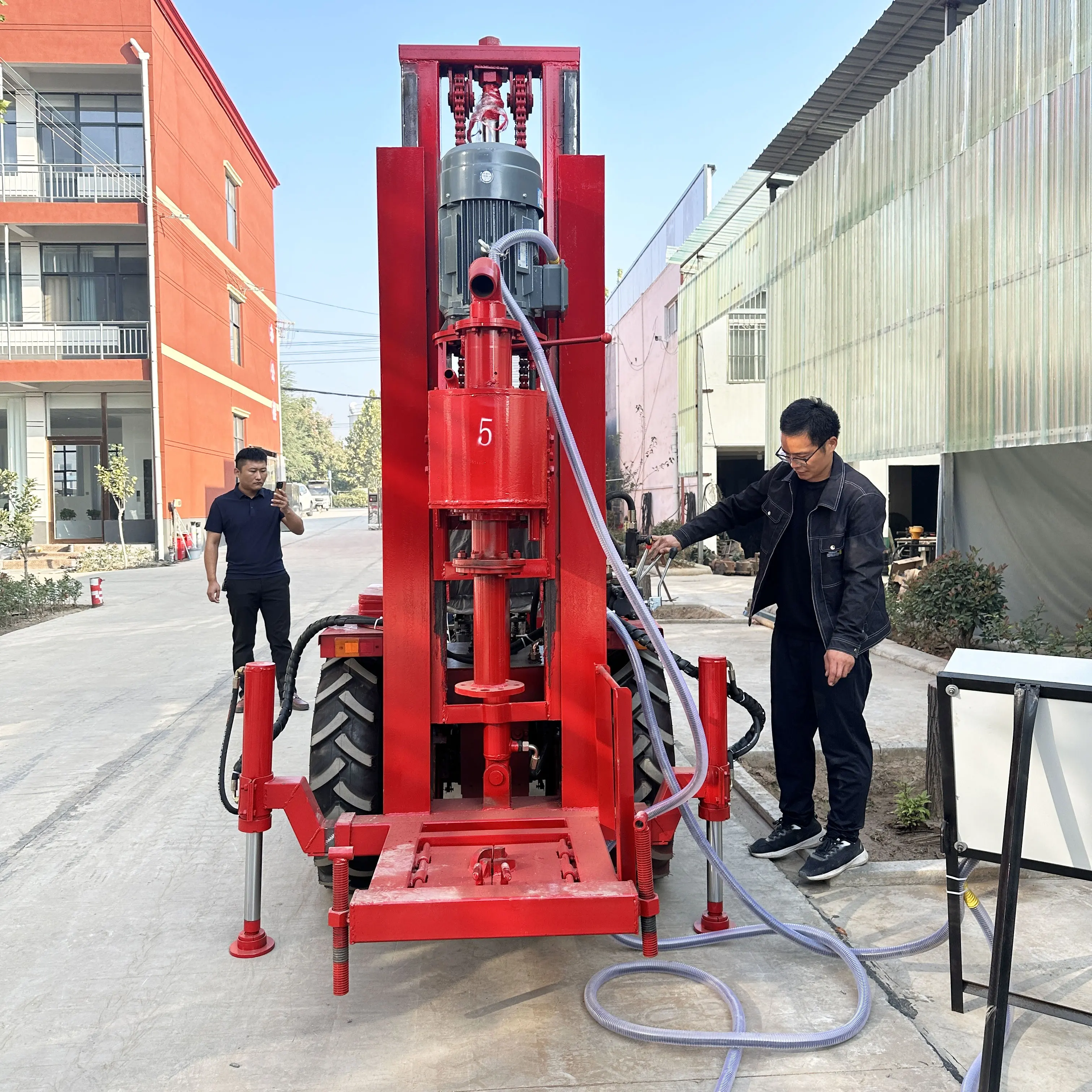 DT-100 tractor water well drilling rig for sale, suitable for small water well drilling projects