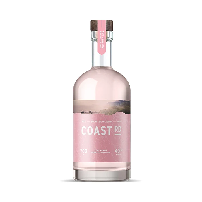 Coast Road Pink Vodka Glass Bottle 700ml High Quality Flavored Luxury Prime Alcohol Mix Drinks