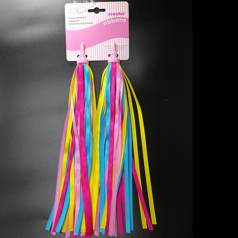 Kids Bicycle Handlebars Colorful Streamers Balance Scooter Bike Handlebars Streamers Tassel Ribbons bike Accessories