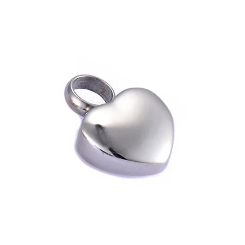 Qbellpet Stainless steel large capacity cross heart waterdrop design cremation jewelry ash urn pendant necklaces for pet ashes