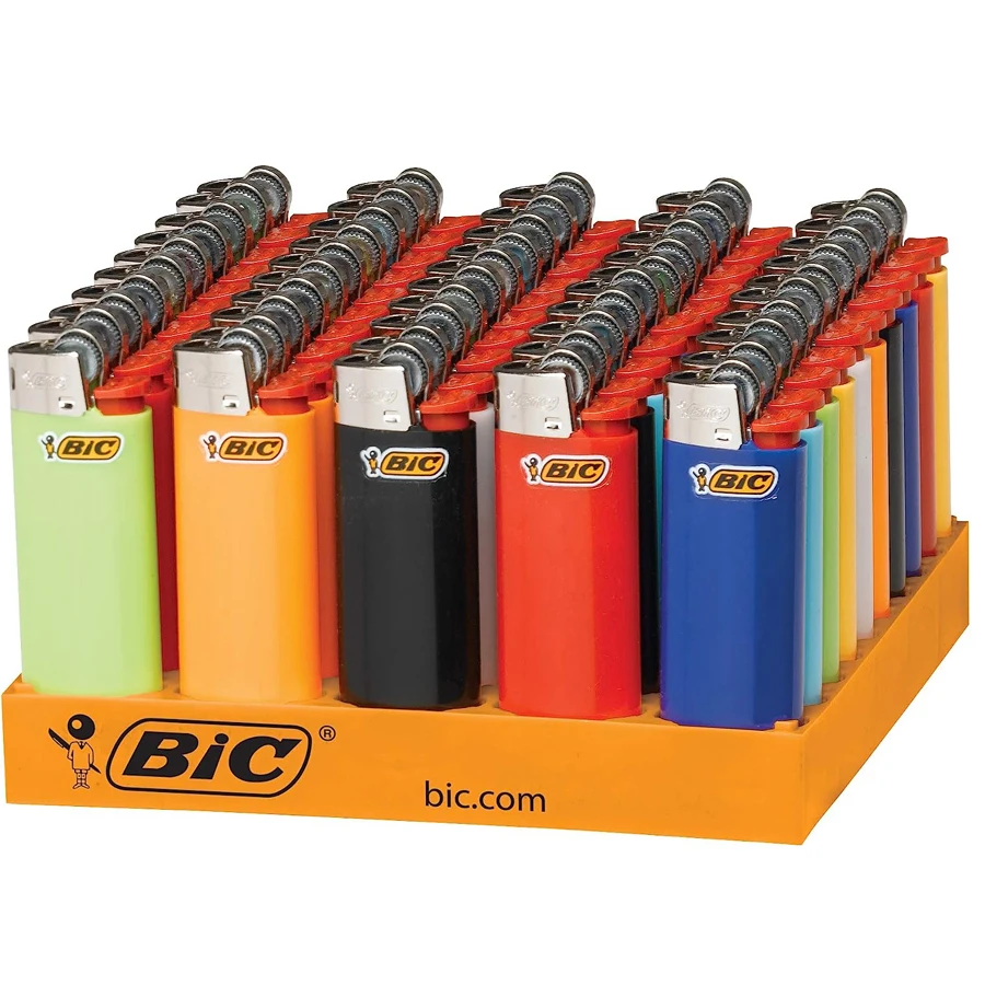 BIC газовые зажигалки J25 J26 лоток 50 шт. Классическая одноразовая Зажигалка Франция