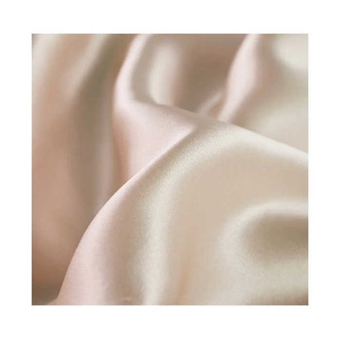 Fashion Pure silk fabric pure color mulberry 100%silk for plain dyed crepe satin dress