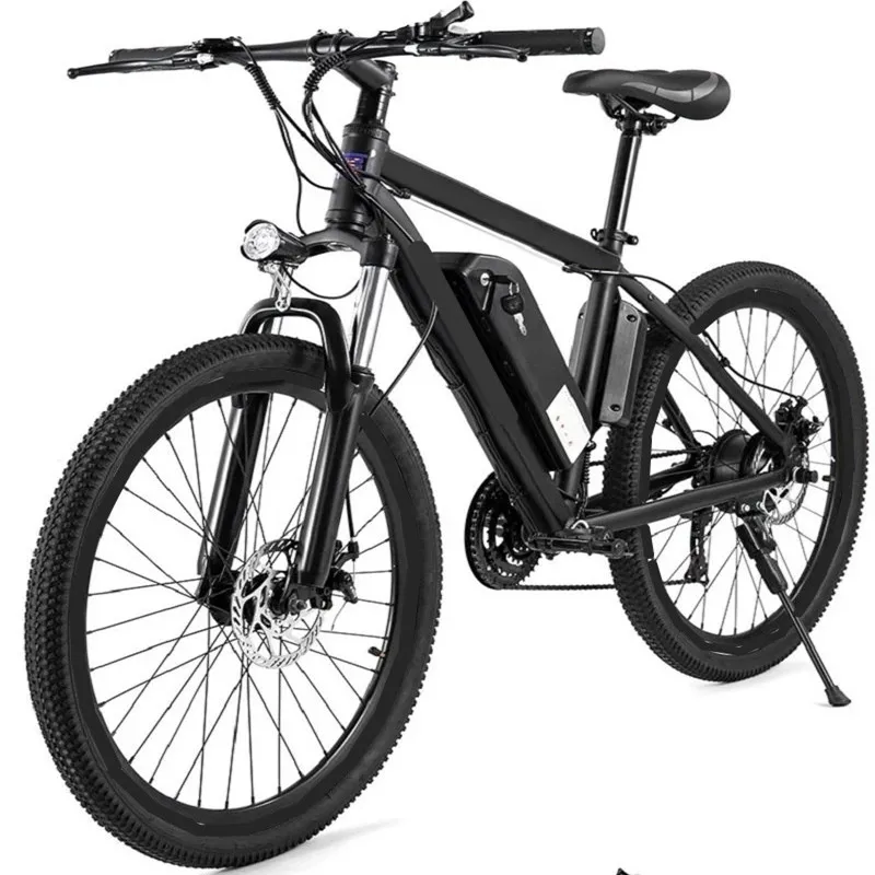 Aluminum alloy double damping soft tail 26 inch octagonal middle motor hydraulic brake electric bicycle booster 48V 350W