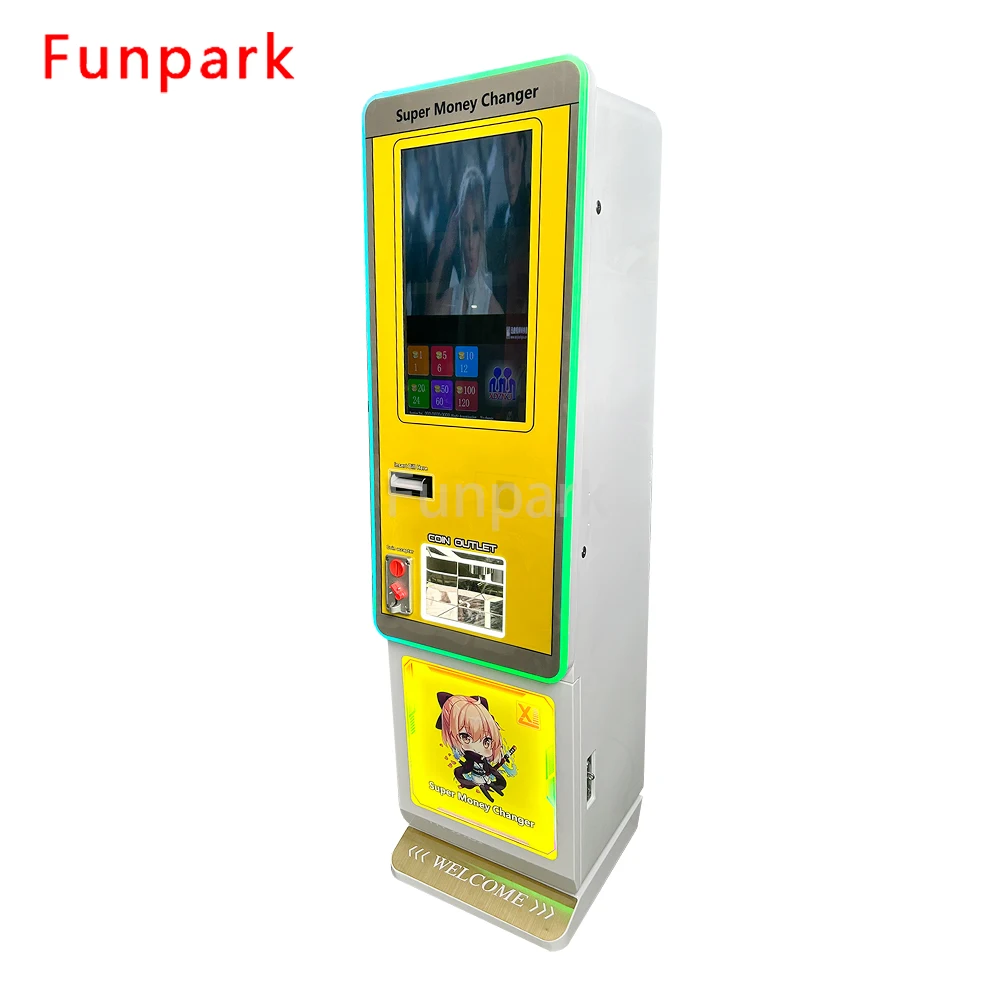 Funpark Hot Selling Coin ATM Exchange Machine Amusement-Function Coin Changer for Vending Machine for Currency Token Change