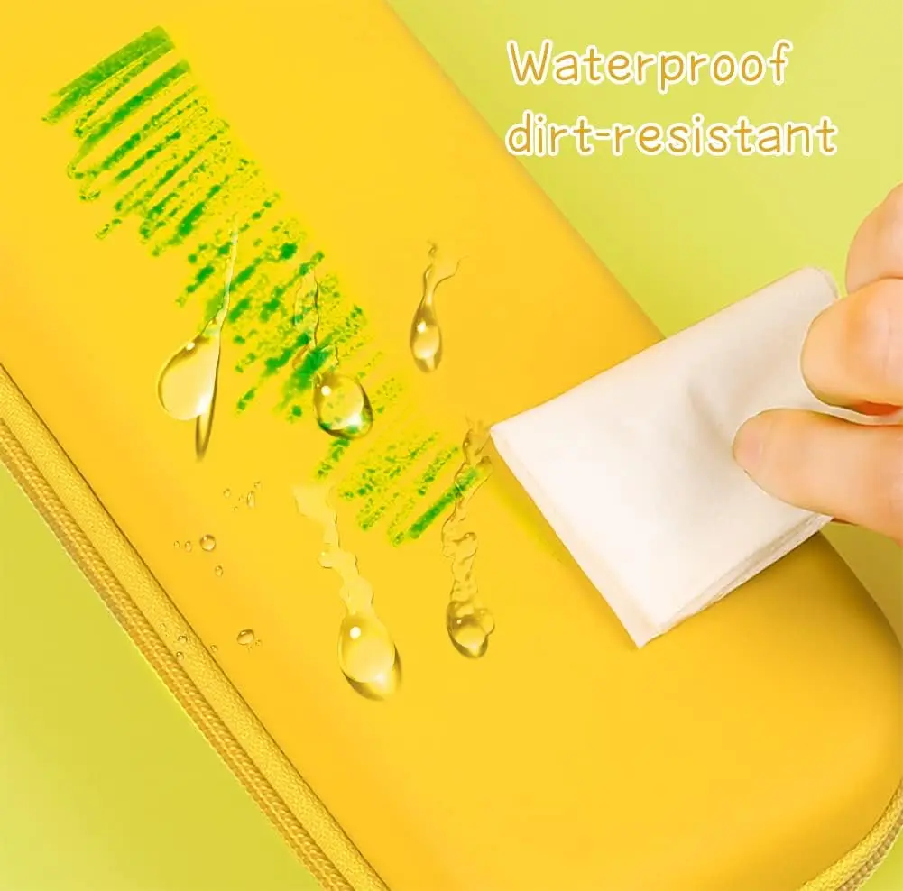 Kids Boys School Students 3D Space Duck Yellow Pencil Case Pencil Pouch Waterproof Pencil Box Bag