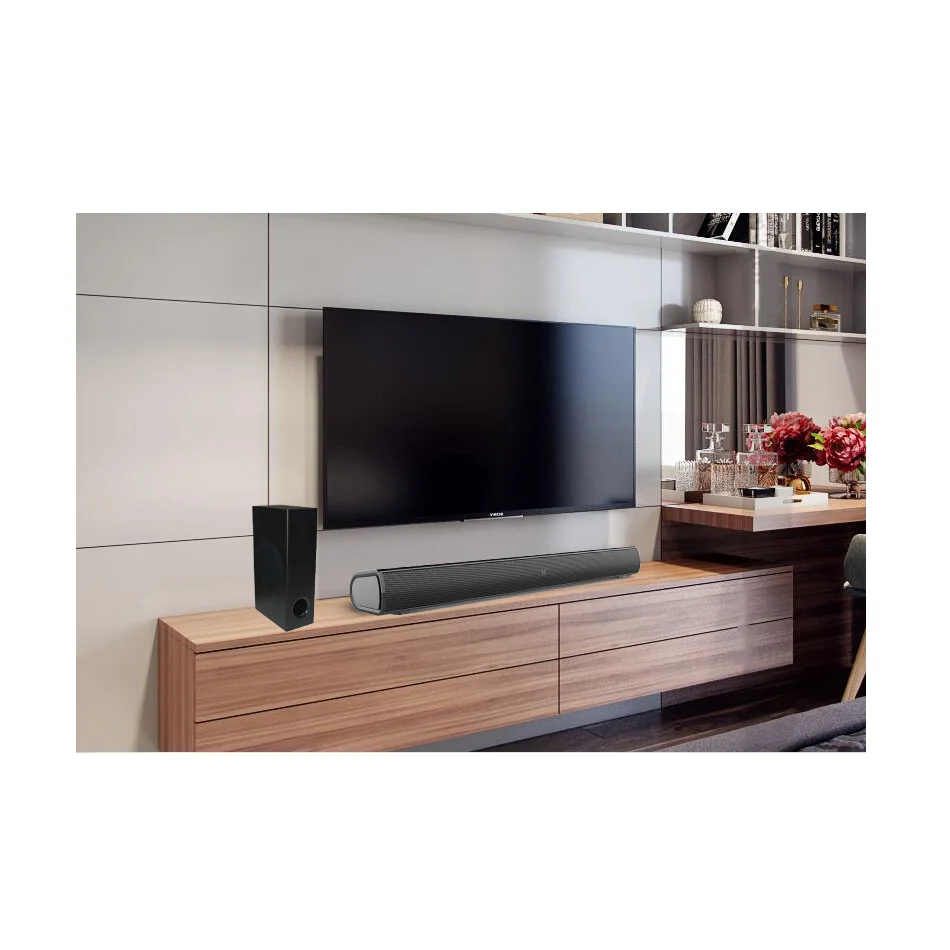 Hot Sale Best 3D Surround Wireless TV Soundbar 60W With Wireless Subwoofer