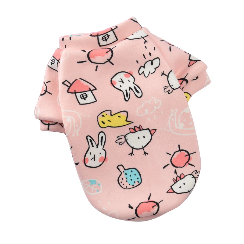 Cute Pet Clothes Cartoon Pet Clothing Summer Shirt Casual Vests Cat T-shirt Puppy Dogs Clothes for Small Pets