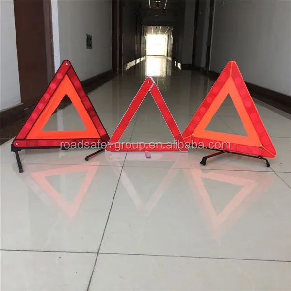 Road Warning triangle for Car emergency hazard safety reflective caution warning triangle sign reflector for vehicles