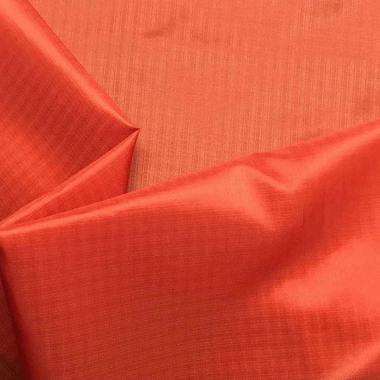 15D*15D 100% nylon 2/2 plaid back coated breathable waterproof fabric roll 253*205 100% nylon fabric