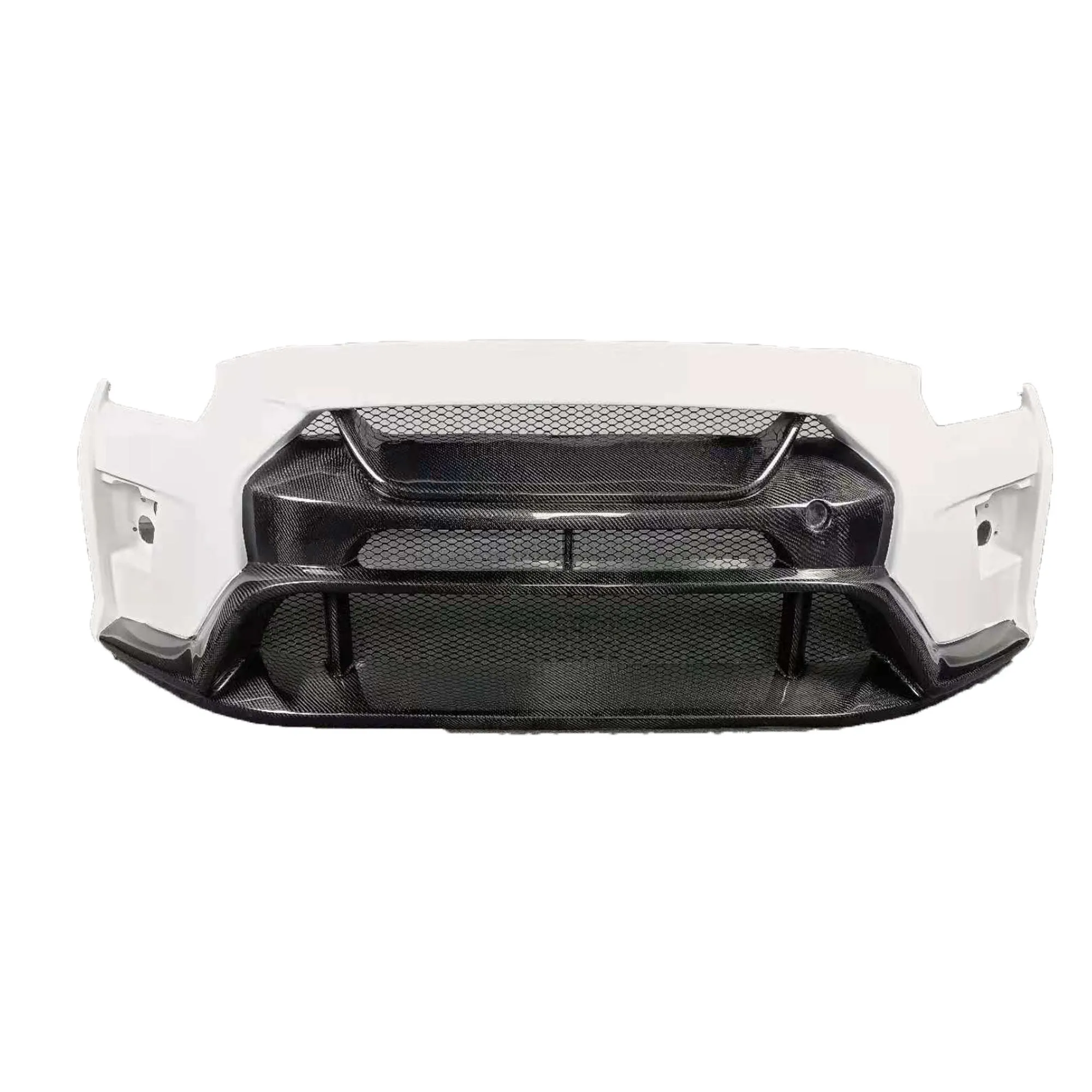 Vari style half caron fiber front bumper for GTR R35 top quality and perfect fitment