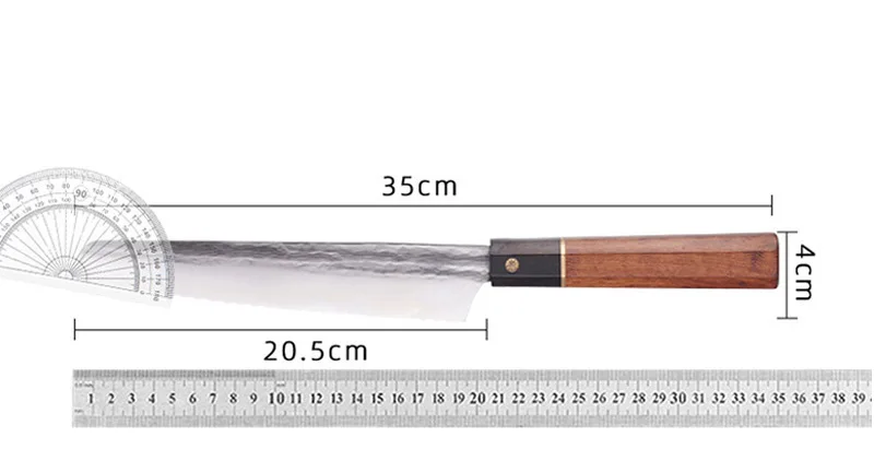 Японский набор кухонных ножей Santoku Messer 5Cr15Mov