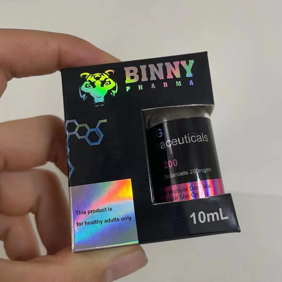 Custom Laser Cardboard 325gsm 10ml Vial Storage Pharmaceutical Packaging Box With Blank Window