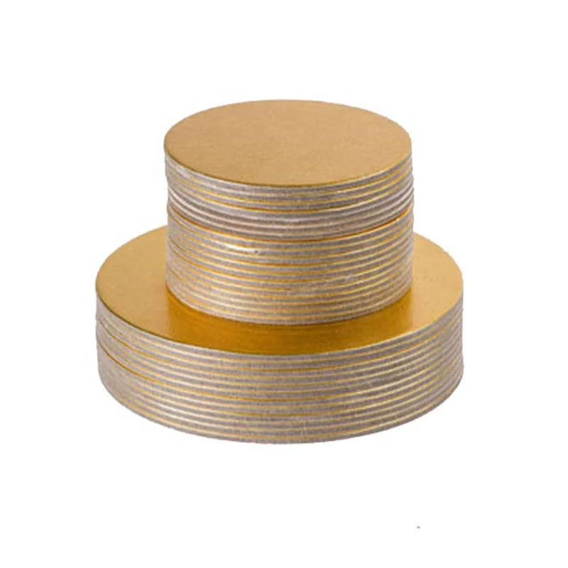 6 inch round gold mini cake base boards scallop edge