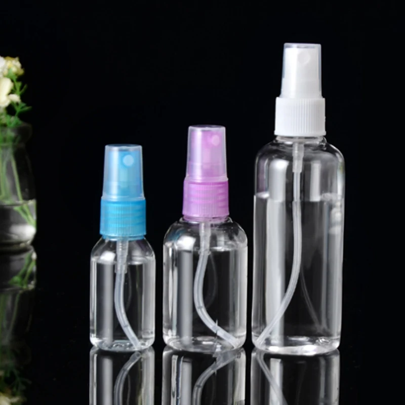 Stock Empty Clear Glass Spray Bottles - Refillable Containers for Essential Oils, Cleaning Products, and Easy-carrrying