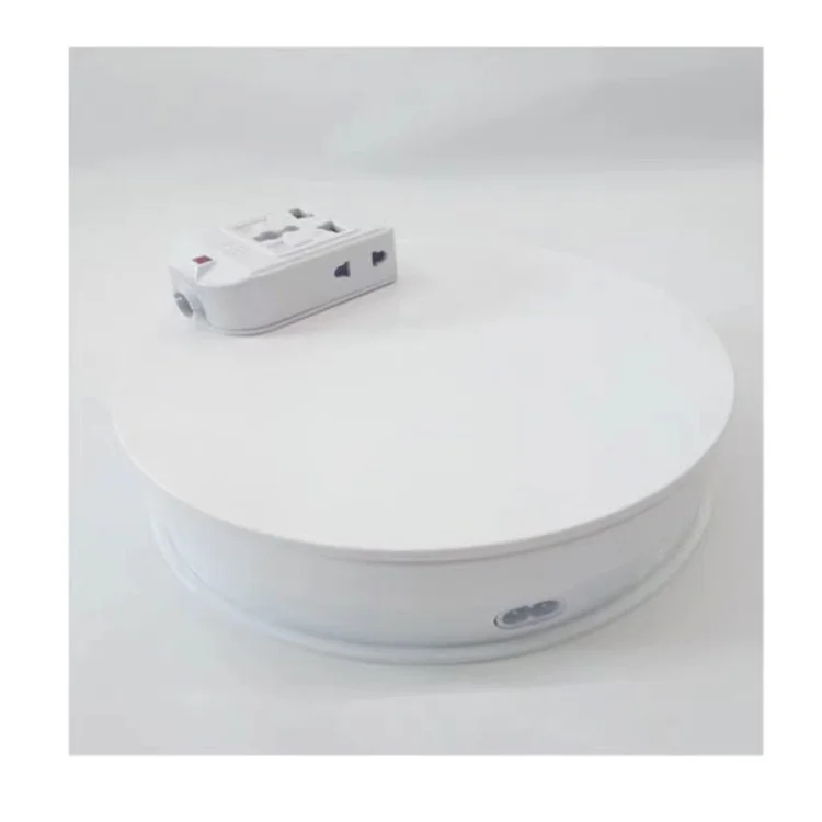 Fast Delivery Rotating Display Stand 360 Degree Round Shape Table Displays Trade Show Table Display