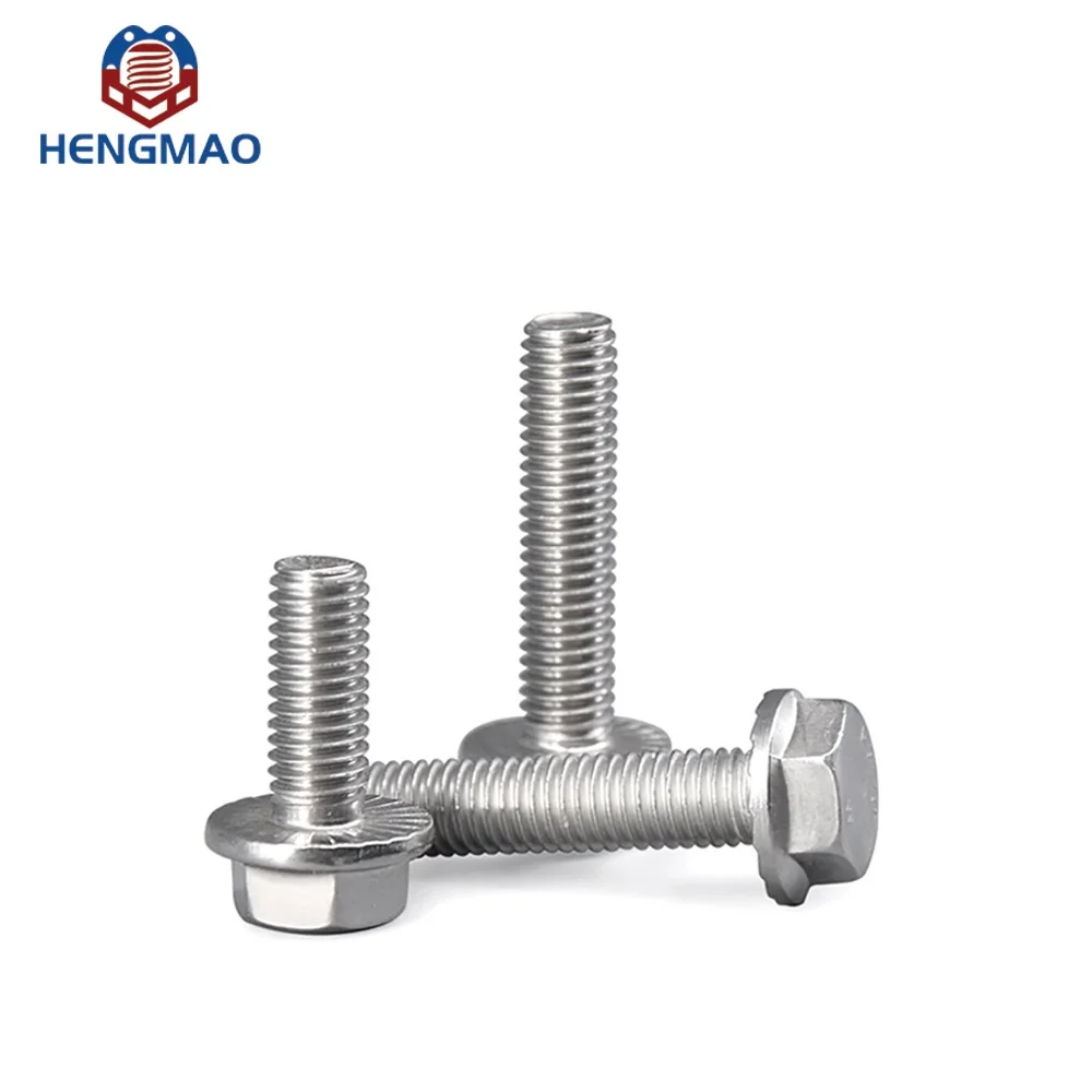 Factory Price M6 M8 M10 M12 DIN6921 SS304 SS316 Hex Flange Bolt