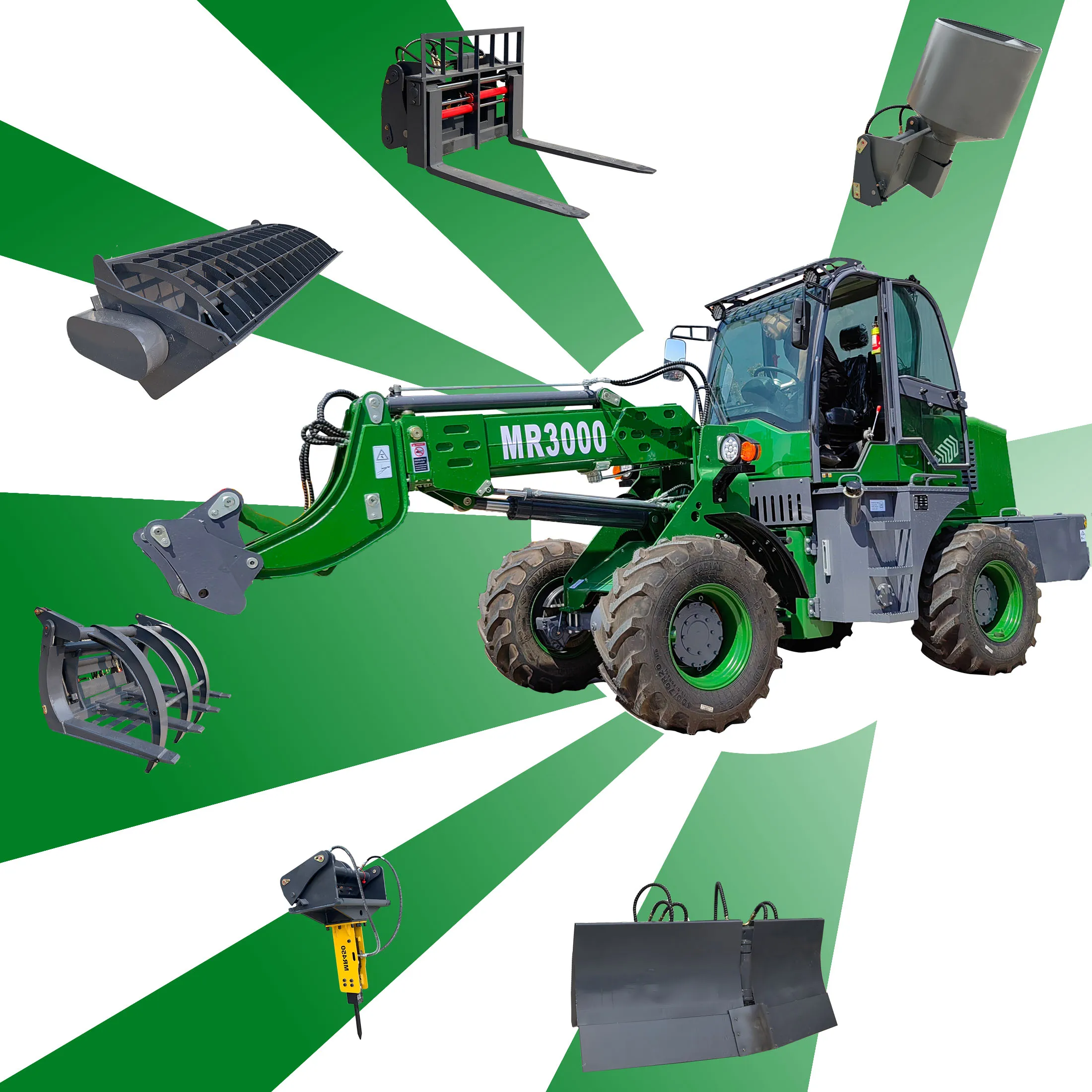 Мини-погрузчик с заводской стрелой 1500 кг 2000 3000 1 5 тонны 2 3 небольшой телескопический погрузчик