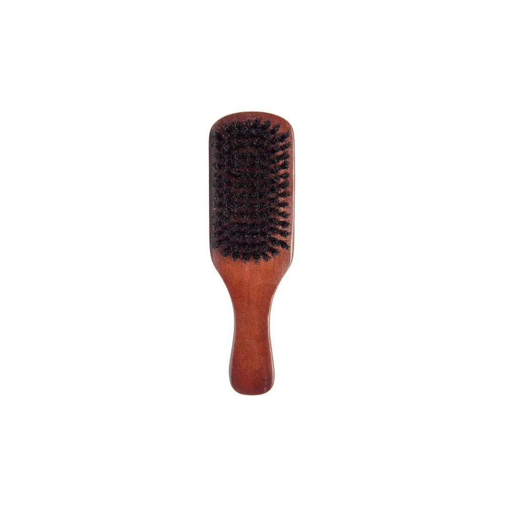 Natural Sandalwood Beard Brush and Comb Set Private Label Wooden Beard Comb Beard Kit