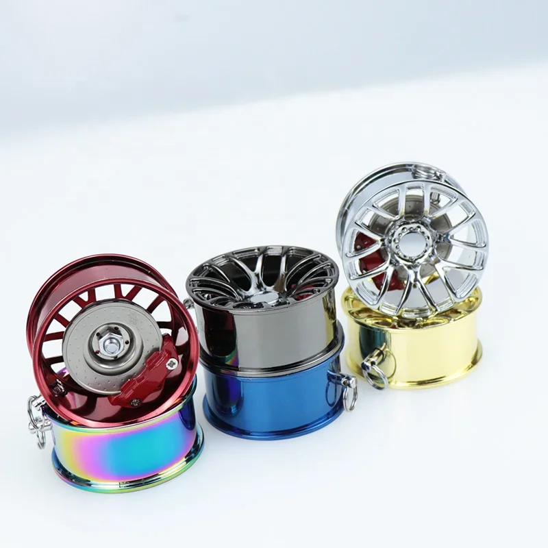 Car wheel shape 45mm rearview mirror pendant hanging brake disc wheel tire car interior jewelry 6 colors
