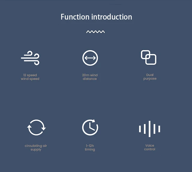 Air circulating fan Household silent shaking head turbine electric fan High wind air convection telescopic fan