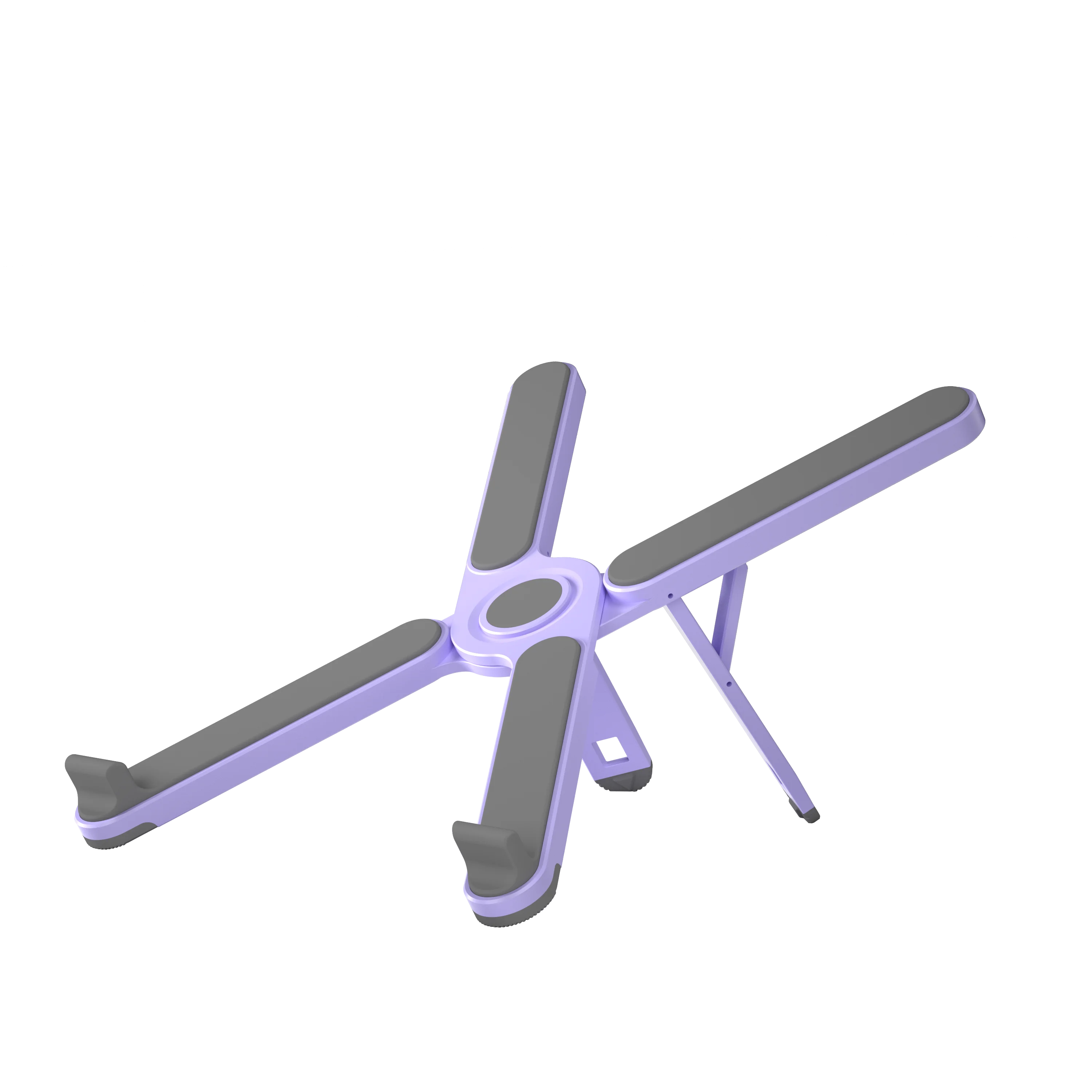 Factory custom color black pink 7 gear adjustable height ABS material plastic laptop mount for office