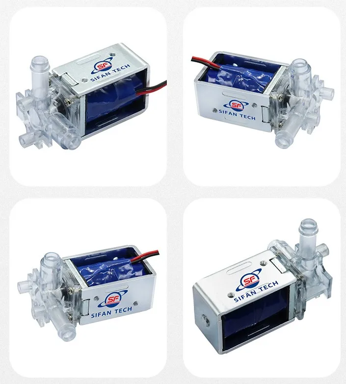 Customized miniature solenoid valve DC12V 24V for inflatable beds mini manifold air solenoid valves electromagnet micro valves