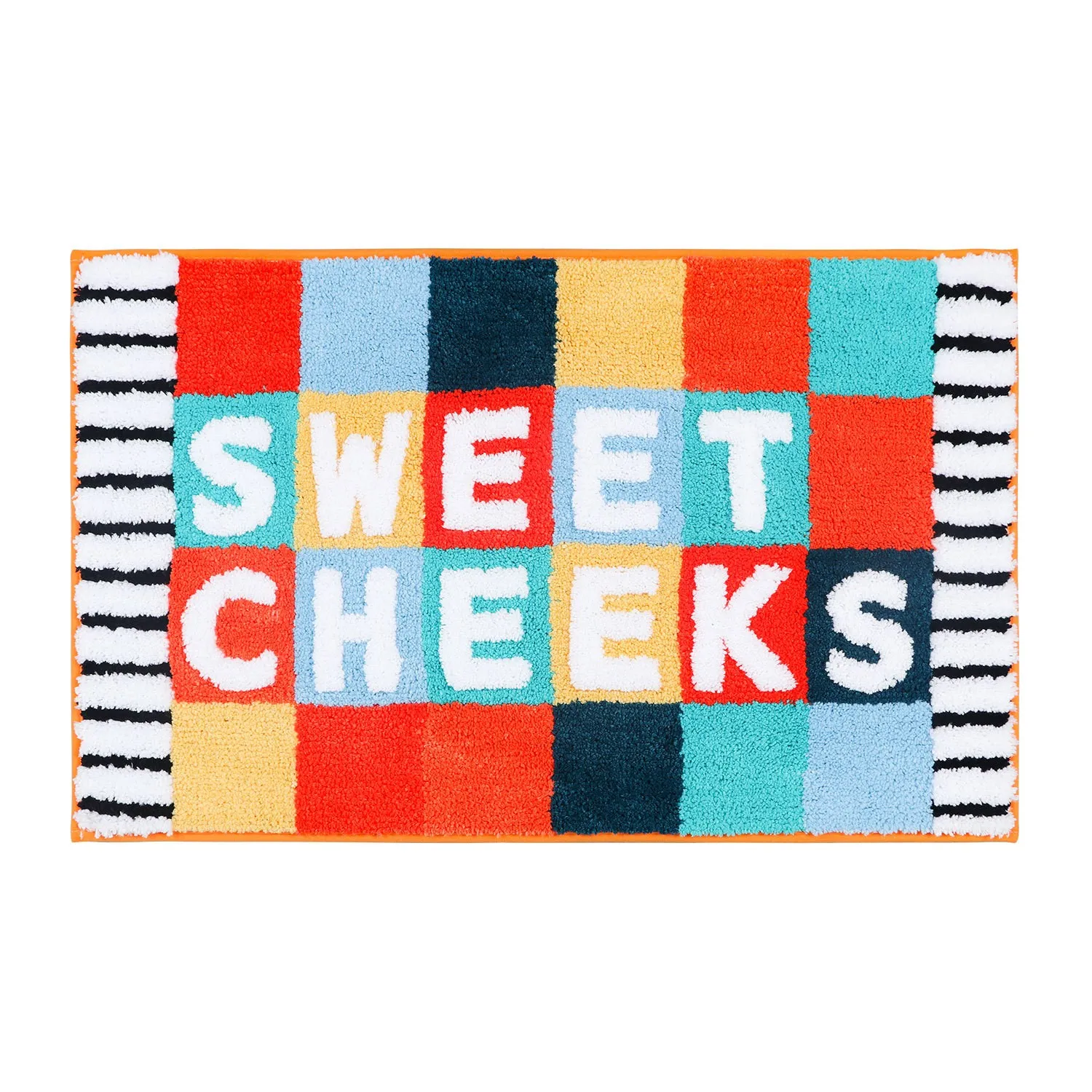Luxury Printed Shaggy Absorbent Think Bath Floor Mats Checkered  Get Naked Rug Door Mat Carpet For Bathroom