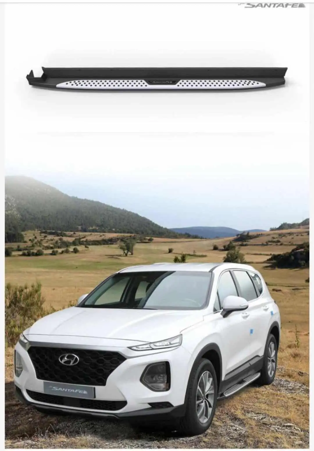 High Quality Original Style Side Step Running Board for Hyundai Santa Fe