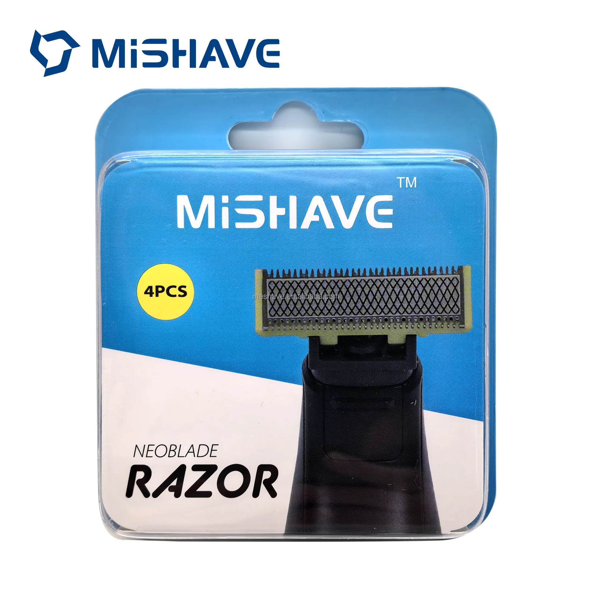Mishave 4pcs/pack Neoblade Replacement one 1 blade parts for all single blade Electric Shavers razor for Philps One 1 Blade