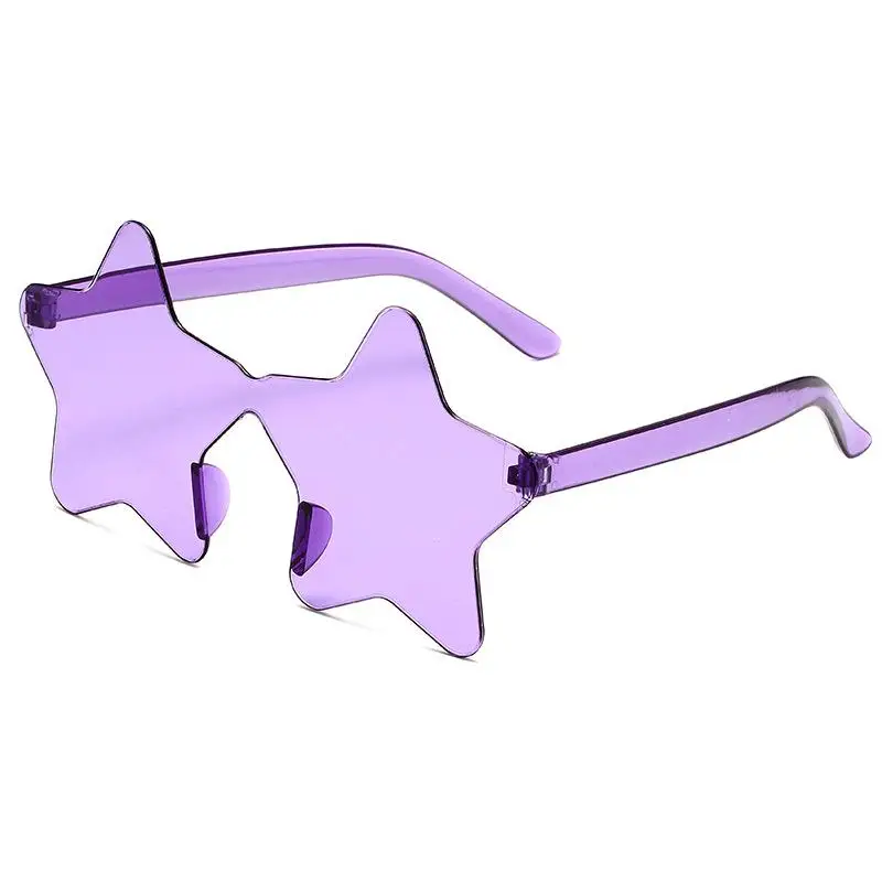 Custom LOGO Eyewear Candy Color Sun Glasses star Loving Heart Shape Sunglasses