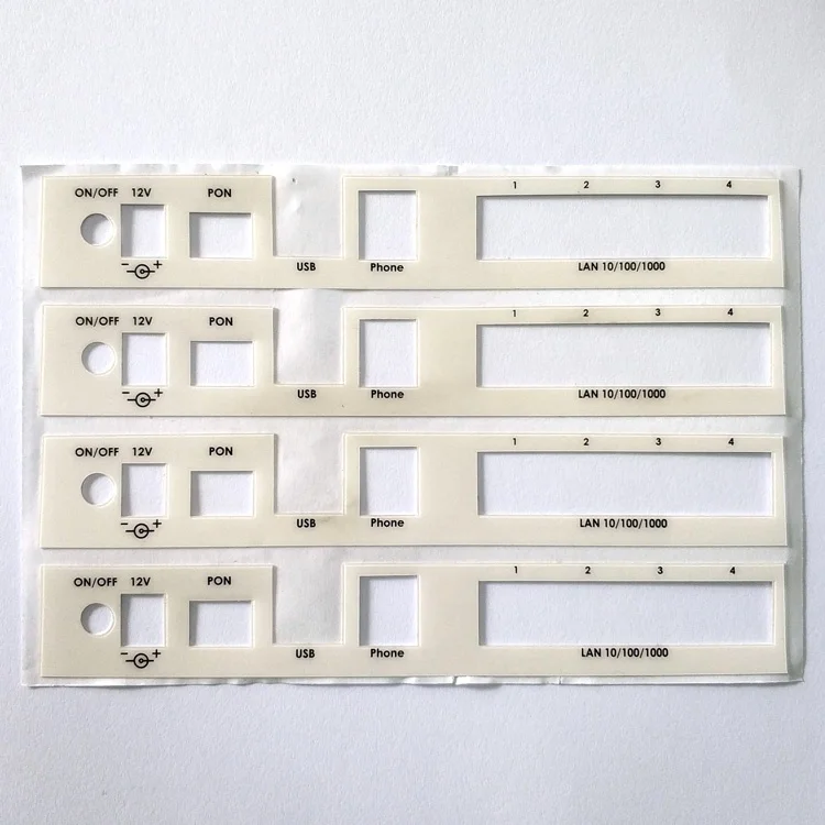 Custom Printing Die Cut Strong Adhesive PVC Stickers Waterproof Frosted Plastic Labels for Electrical Control Panel Board