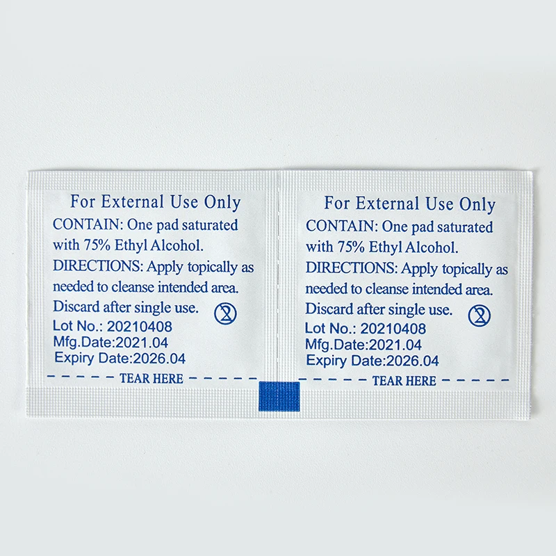 Factory Sale Alcohol Pads 6*3 Wipes Cleaning for Screen Lens Mobile Phone