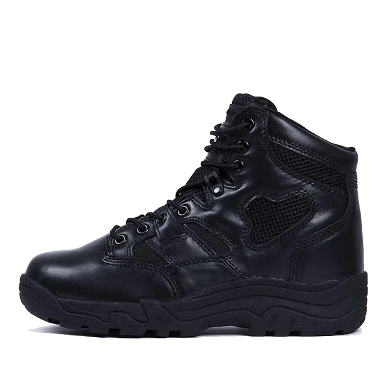 High Quality Men Genuine Leather Desert Tactical Safety Russian Shoes Combat Boots Brown