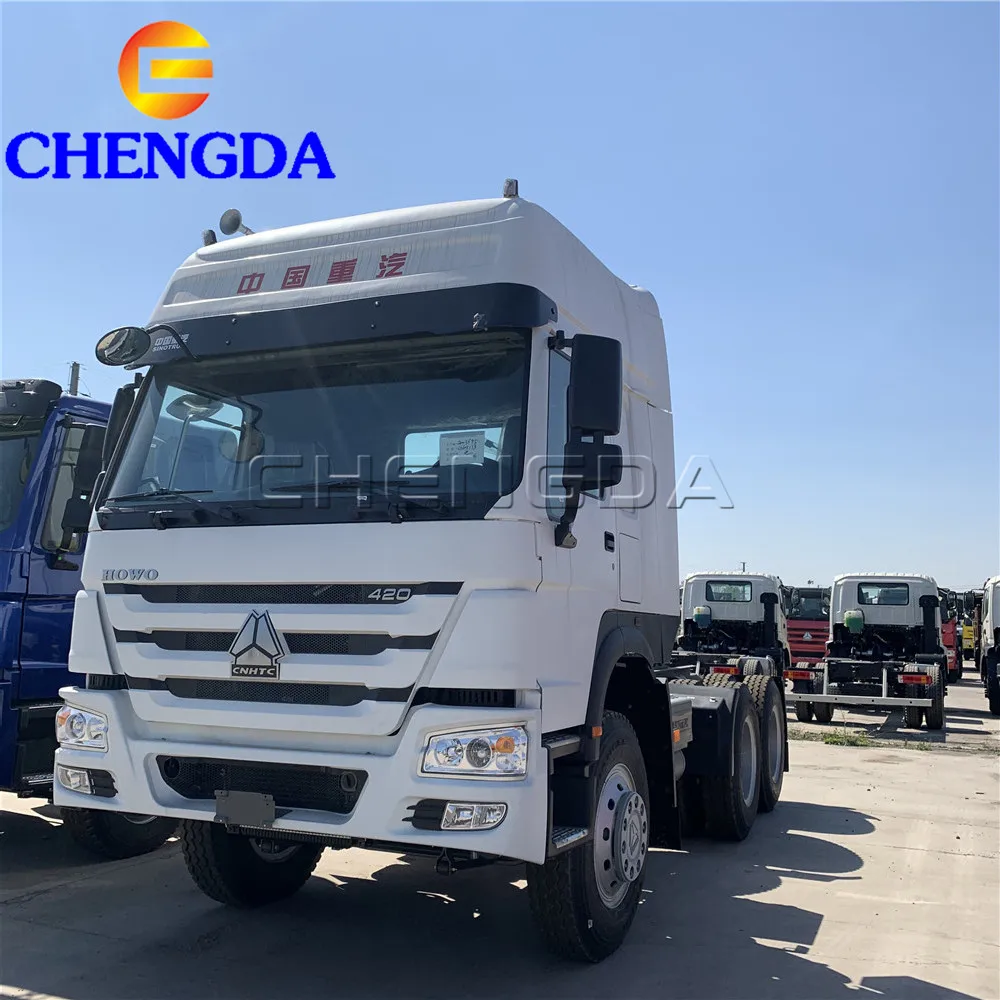 SINO TRUCK Howo 6x4 420hp Used Trailer Tractor Truck Head Price