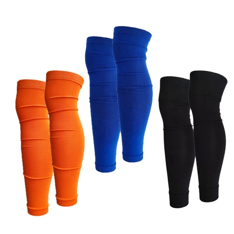 Best Sellers Custom Logo High Quality Leg Sleeves Sports Compression Adult Football Socks Youth Footless Socks