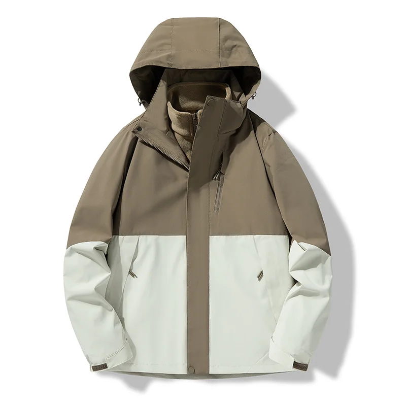 Couple 3-in-1 Two Piece Set High-Quality Slim-fit Jacket dropshpping Windbreaker Jacket for Men Women