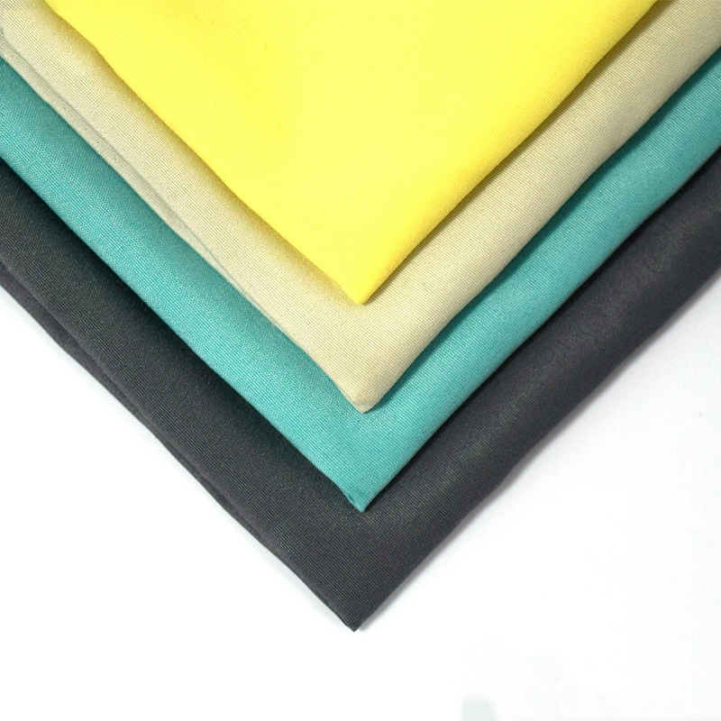 High Quality 68D*160D Spandax Nylon Polyester Offwhite Fabric Stripe Design Waterproof Peach Skin Fabric For White T Shirt