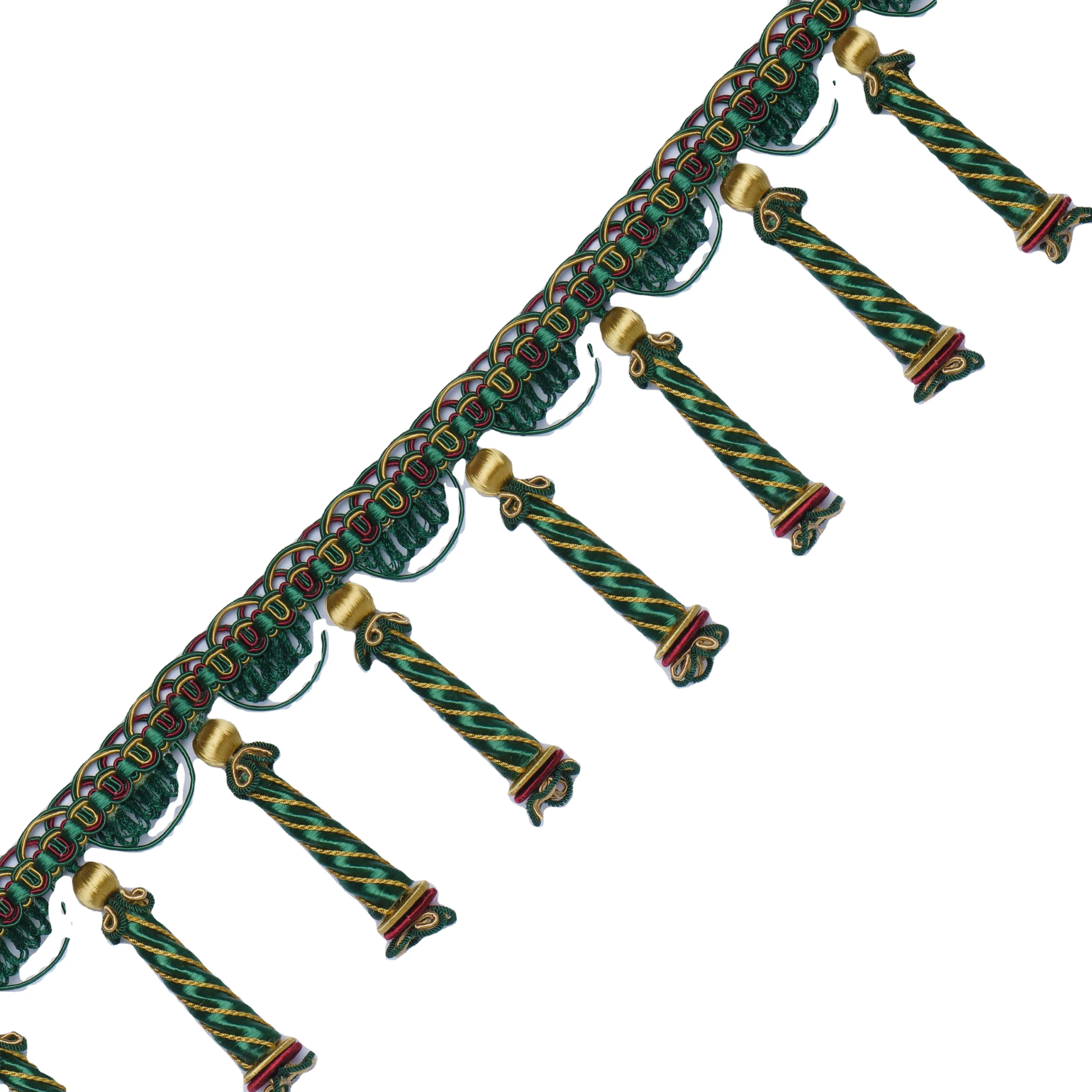 European Style Handmade decoration Beaede Fringe Tassel ball For luxury Curtain Edge trimming