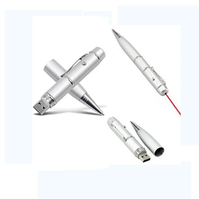 3 в 1 16 Гб шариковая ручка USB флэш-накопитель и лазерная указка с индивидуальным логотипом OEM для встреч лекций акций подарков