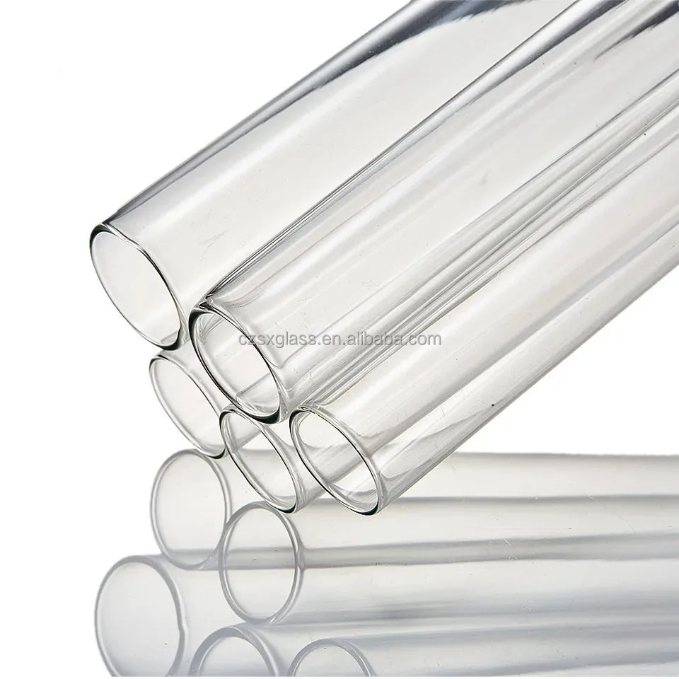 borosilicate glass tube clear and amber borosilicate glass tube/rods manufacturer in china