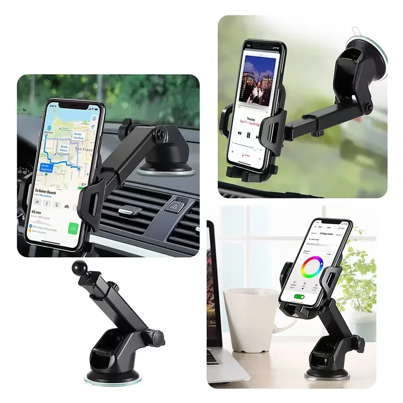 2 in 1 Universal Car Phone Holder Cradle Car Dashboard Gravity Mount Phone Holder for Smartphone Holders In Car